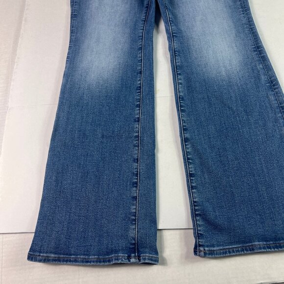 American Eagle Jeans Womens 30x29 Low Rise Kick Boot Cut Blue Faded Denim Tag 8S - Picture 6 of 16